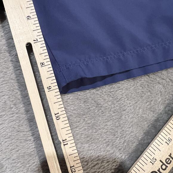 Nike Dri-Fit Shorts Mens Large Blue White Athletic Lined Mesh Running Swoosh - Picture 11 of 13